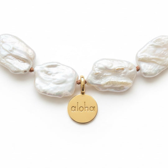 ALOHA Necklace — Baroque Pearls | Gold-Plated Silver