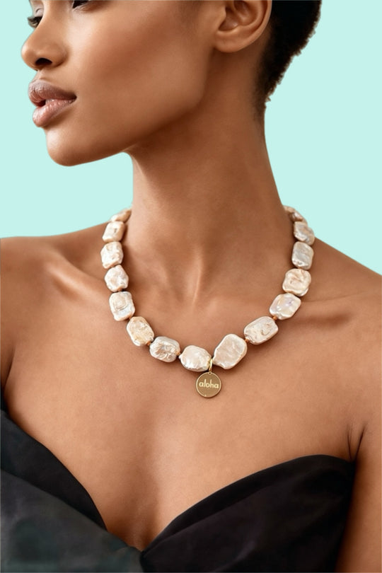 ALOHA Necklace — Baroque Pearls | Gold-Plated Silver