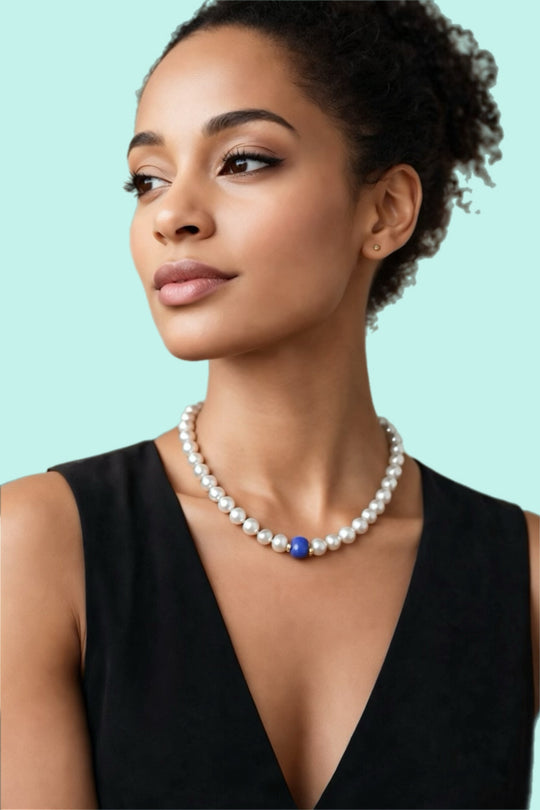 BLEUET Necklace — Baroque Pearls | Gold-Plated Silver