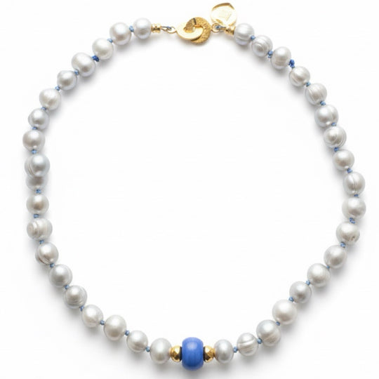 BLEUET Necklace — Baroque Pearls | Gold-Plated Silver