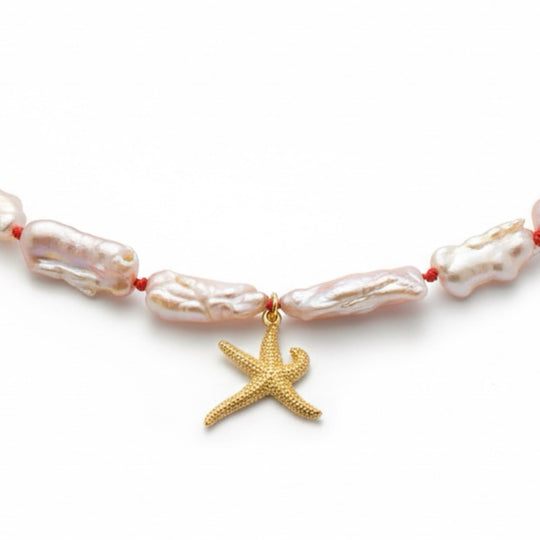 ÉTOILE Necklace — Baroque Pearls | Gold-Plated Silver