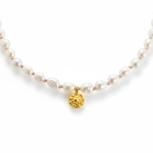 FLEUR Necklace — Baroque Pearls | Gold-Plated Silver